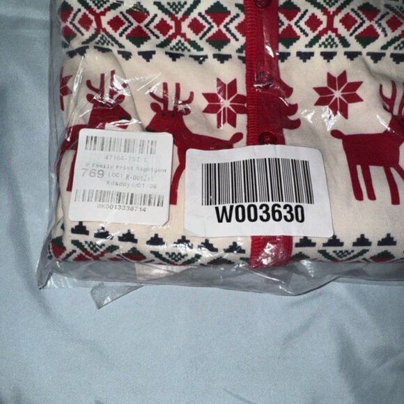 Hanna Andersson Festive Red and White nightgown - Picture 3 of 6